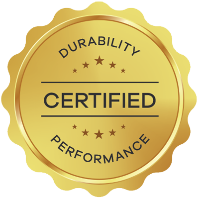 Durability and Performance Certified seal